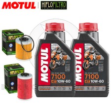 Service Kit 2L Motul 7100 10W60 + Oil Filters KTM Duke R 690 2010-2011