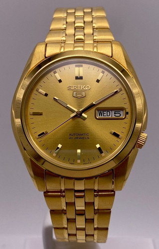 Seiko automatic gold dial - gold,