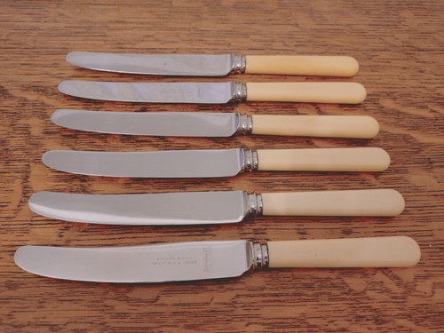Vintage set faux bone - 6,