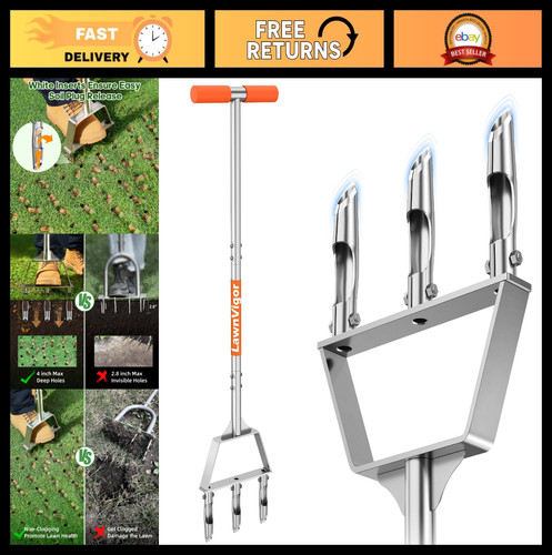 Manual lawn aerator tool - lawn,