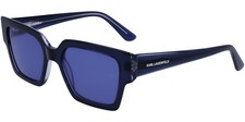 Karl Lagerfeld Women's Blue Crystal Square Sunglasses - KL6089S 405