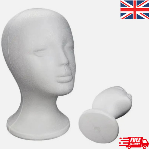 Polystyrene foam head dummy - head,