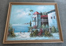 VTG Italian Seascape Painting