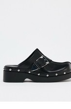 zara clogs black Size 6 RRP £59