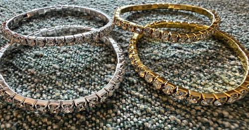 Crystal tennis bracelets - tennis, lot