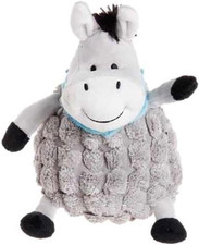 Farmyard Buddies Dumpy Donkey Plush Dog Toy, Grey