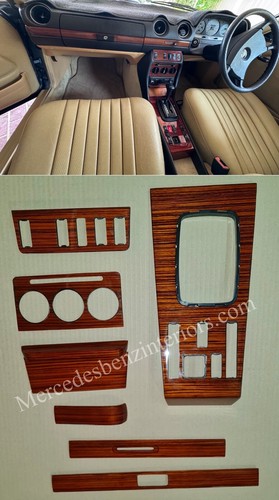 Mercedes w123 zebrano interior - mercedes,
