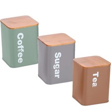 Multi 3pc Tea Coffee Sugar