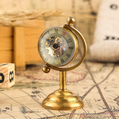 Retro spinning globe gold - spinning,