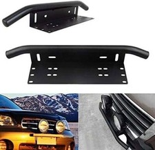 Car License Plate Frame Number Plate Bull Bar Bumper Mount Bracket LED Light