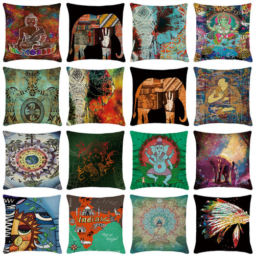Abstract elephant throw - throw, pillow