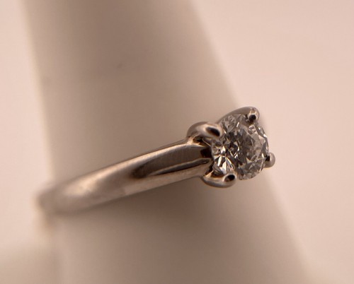 Palladium solitare diamond - palladium,