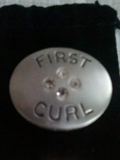 ENGLISH PEWTER BABY BOY / GIRL FIRST CURL TRINKET BOX ~ 14.99P NO RESERVE 