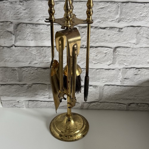 Vintage brass companion set - vintage,