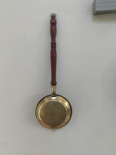 Brass miniature bed pan - bed,