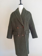 Topshop Women's Green Boucle