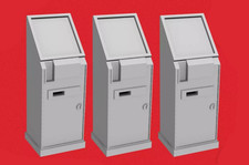 London Underground lightable retro Ticket Machines x3 - OO / 4mm scale
