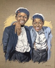 “ THE BEST OF PALS “OIL ON CANVAS BY J.M.WALLACE RSA EXHIBITED ARTIST