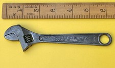 WW2 DIAMOND CALK VINTAGE 6 INCH ADJUSTABLE WRENCH SPANNER MILITARY VEHICLE TOOL