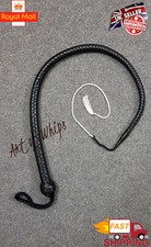 3 Feet Long 12 Plait Genuine Kangaroo Leather Signal Whip Snake Flogger Bullwhip