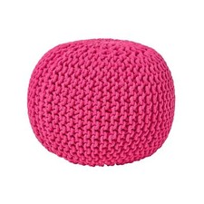 Cotton Knitted Pouffe &