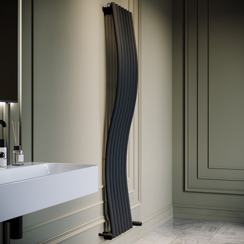 Anthracite vertical wave - vertical,
