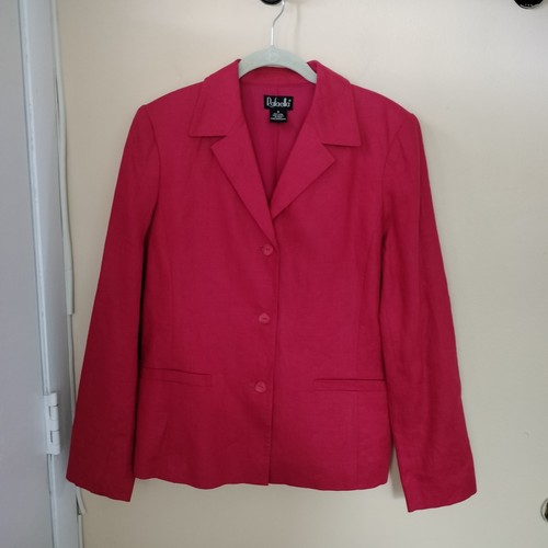 Rafaella classic red linen - red,
