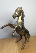 Vintage Brass Rearing Horse