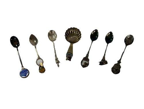 Souvenir spoons plated - souvenir,