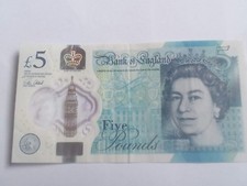 Polymer £5 Note - AK45 47- "666" 