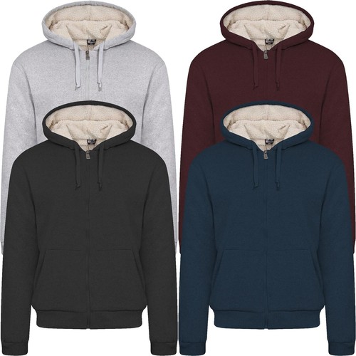 Mens fur lined hoodie jacket - lined,