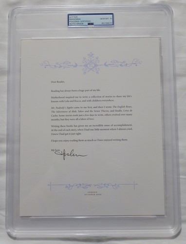 Madonna signed the english - the,