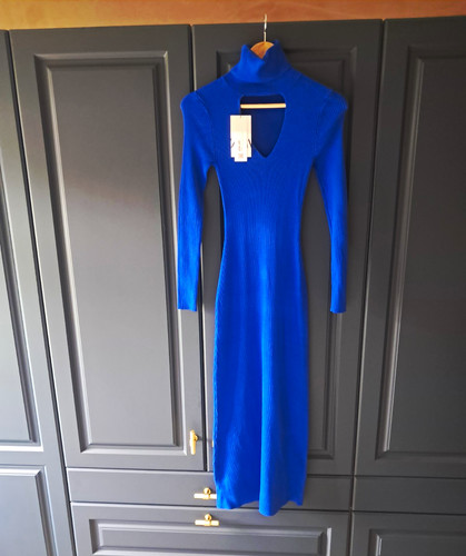 Zara blue cotton knit stretch - cotton,