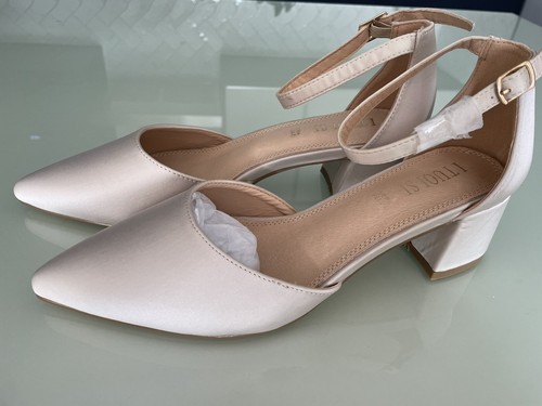White champagne satin - satin, italian