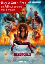 Deadpool 2 Movie Poster A5 A4