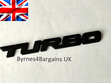 Black Turbo Badge Decal