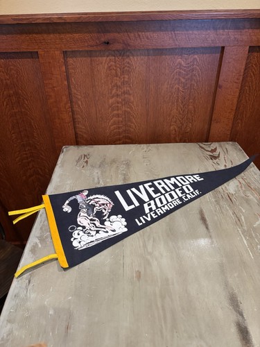 Vintage livermore rodeo felt - livermore,