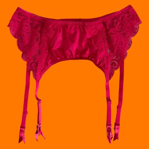 Vintage red lace fishnet - vintage,