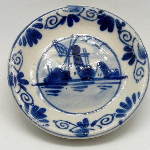 Delft blue windmill - blue,