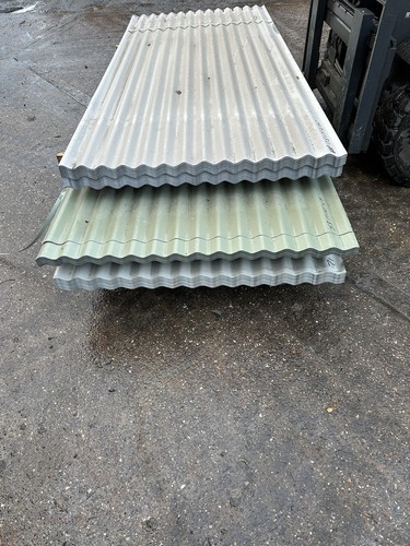 Corrugated steel sheets grey - steel,