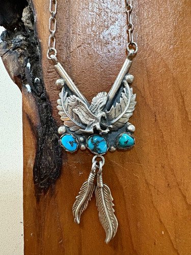 Vtg navajo spencer - sterling, s