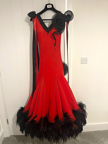 Red black velvet ballroom - red, &