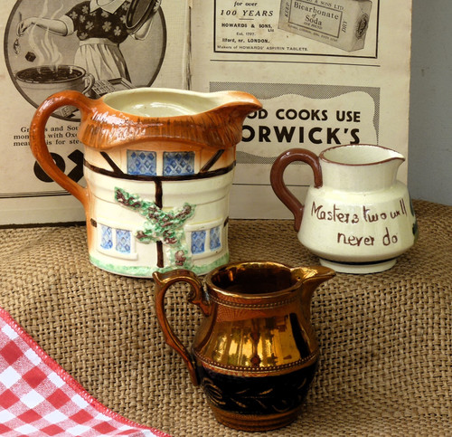 Vintage jugs motto ware - vintage,