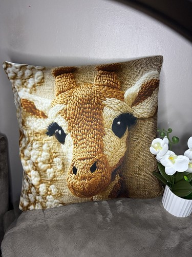 Soft giraffe cushions sofa - cushions,