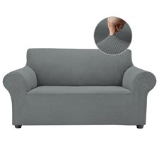 1/2/3 Seater Sofa Covers Slipcover Solid Color Anti-wrinkle Super Stretch Couch