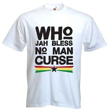 WHO JAH BLESS T-SHIRT - Reggae Rastafarian Bob Marley Rasta - Colour Choice
