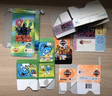 4 Empty Merlin Sticker Retail Boxes Smurfs Star Wars Manga Top of the Pops