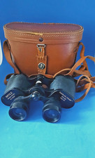 Vintage binoculars in leather case 8 x 30 Field by Charles Frank, Japan
