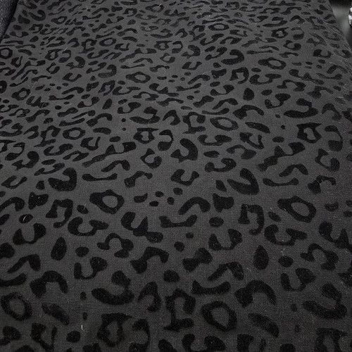 Black leopard print - black,