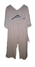Gorgeous Baby Pink Top And Wide Leg Trousers Set Size 18-20 New Without Tags